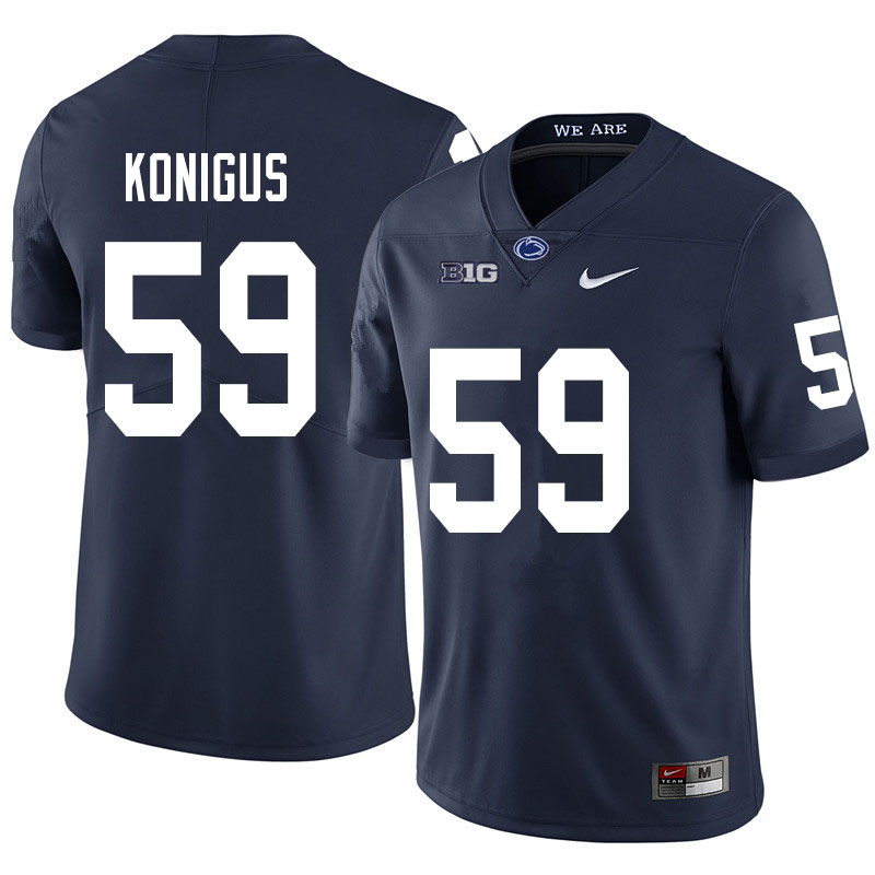 NCAA Nike Men's Penn State Nittany Lions Kaleb Konigus #59 College Football Authentic Navy Stitched Jersey TIA2198RV